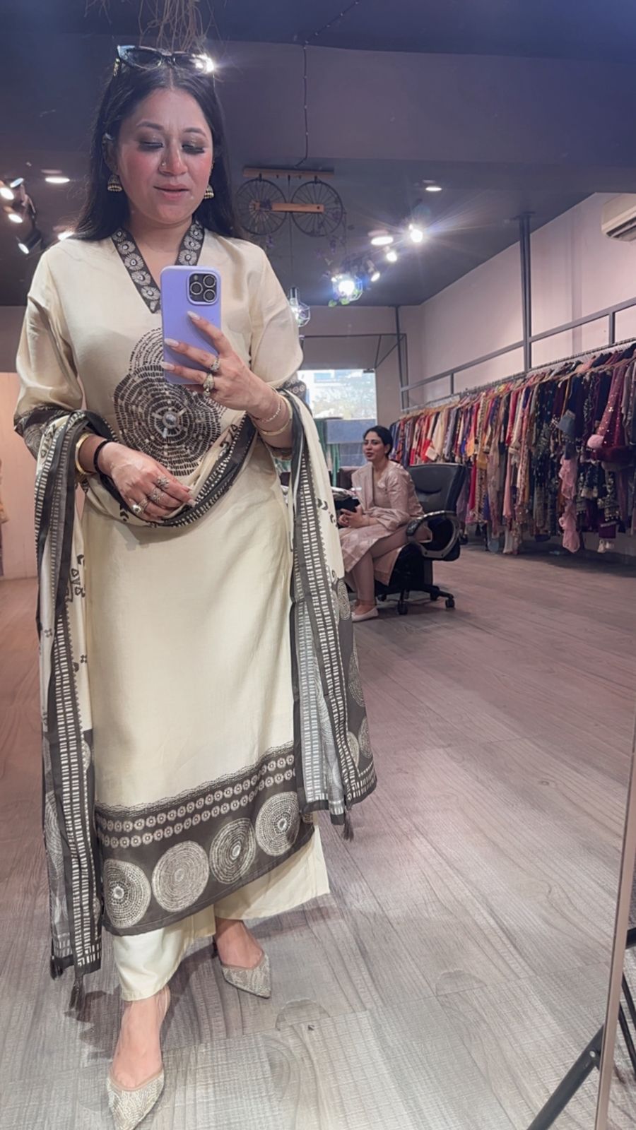 Meethi Ivory Birthday Designer Suit