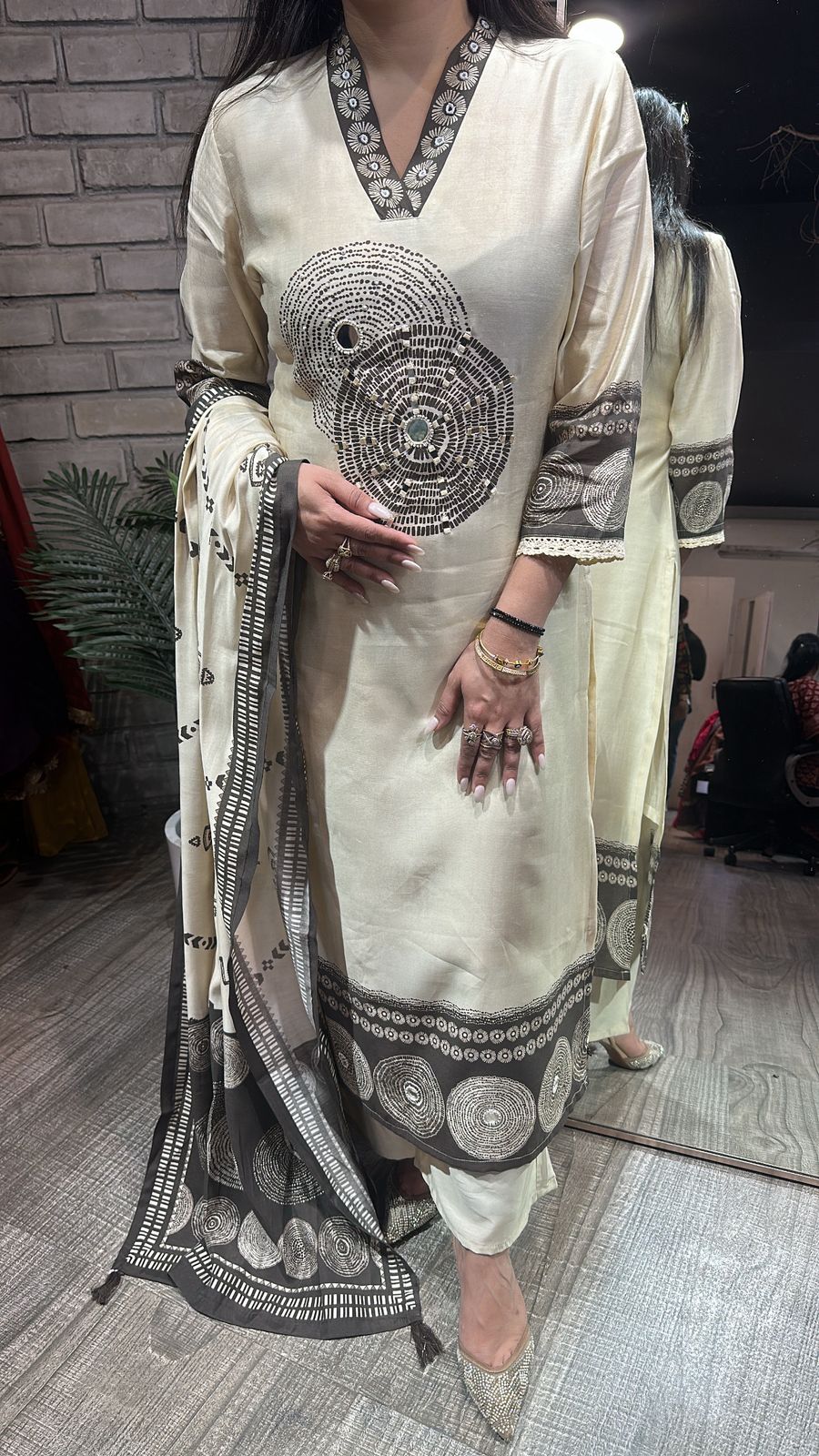 Meethi Ivory Birthday Designer Suit