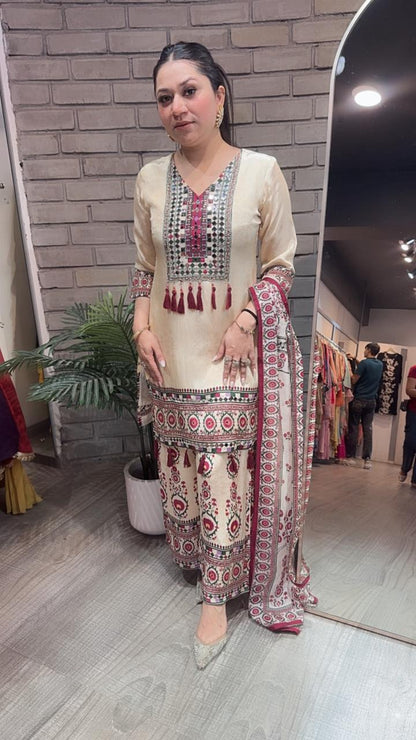 Mugly Digital Mirror Tassel Designer Suit