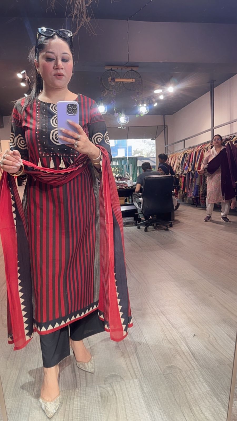 Label Black Cotton Designer Suit