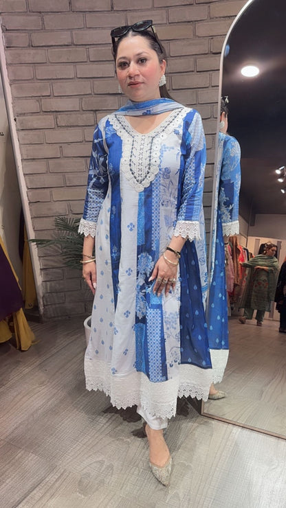 Amaltas Cotton Anarkali Designer Suit