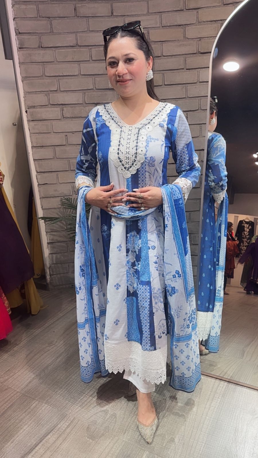 Amaltas Cotton Anarkali Designer Suit