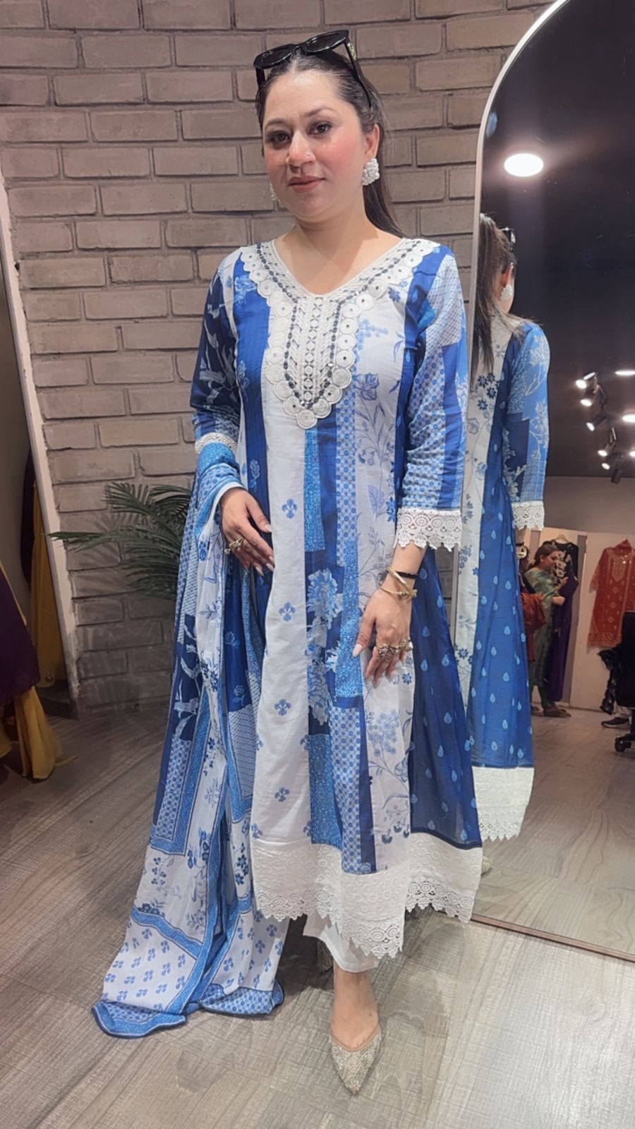 Amaltas Cotton Anarkali Designer Suit