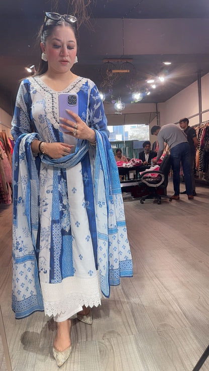 Amaltas Cotton Anarkali Designer Suit