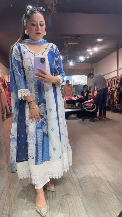 Amaltas Cotton Anarkali Designer Suit