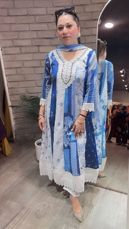 Amaltas Cotton Anarkali Designer Suit