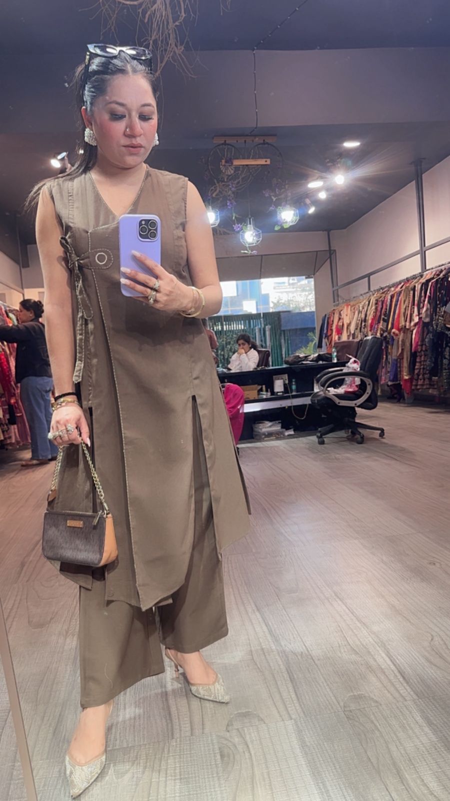 Mocha Coffee Brown Cordset