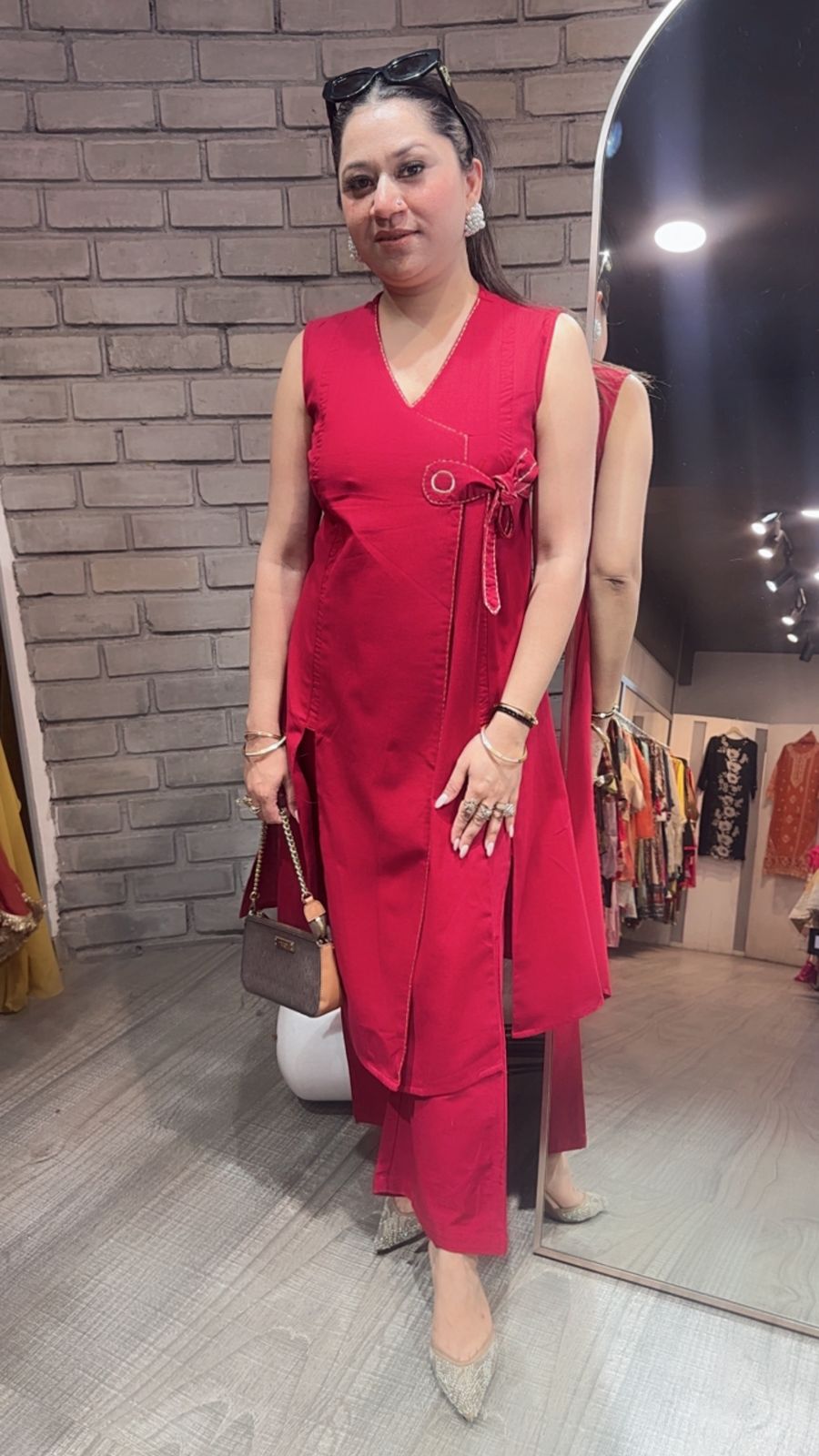 Mocha Cherry Red Cordset