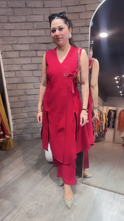 Mocha Cherry Red Cordset