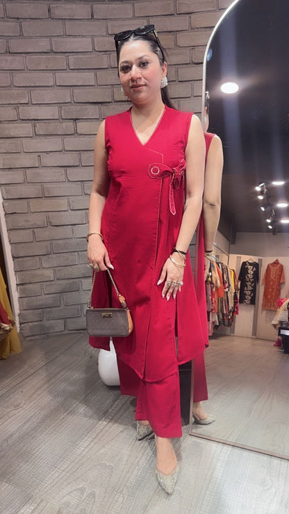 Mocha Cherry Red Cordset