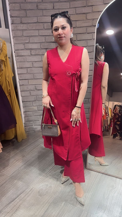 Mocha Cherry Red Cordset