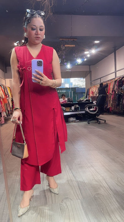 Mocha Cherry Red Cordset