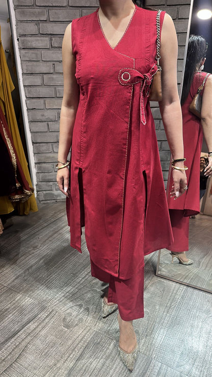 Mocha Cherry Red Cordset