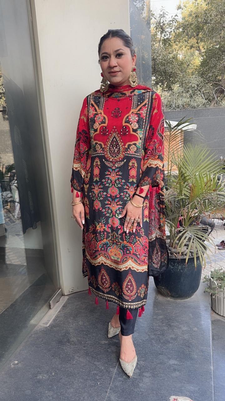 Retro Digital Tassel Designer Suit