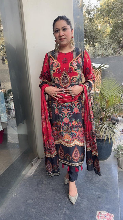 Retro Digital Tassel Designer Suit