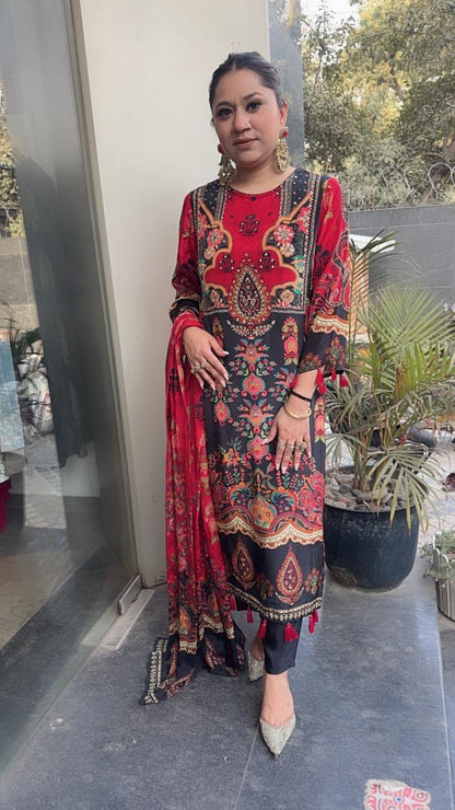 Retro Digital Tassel Designer Suit