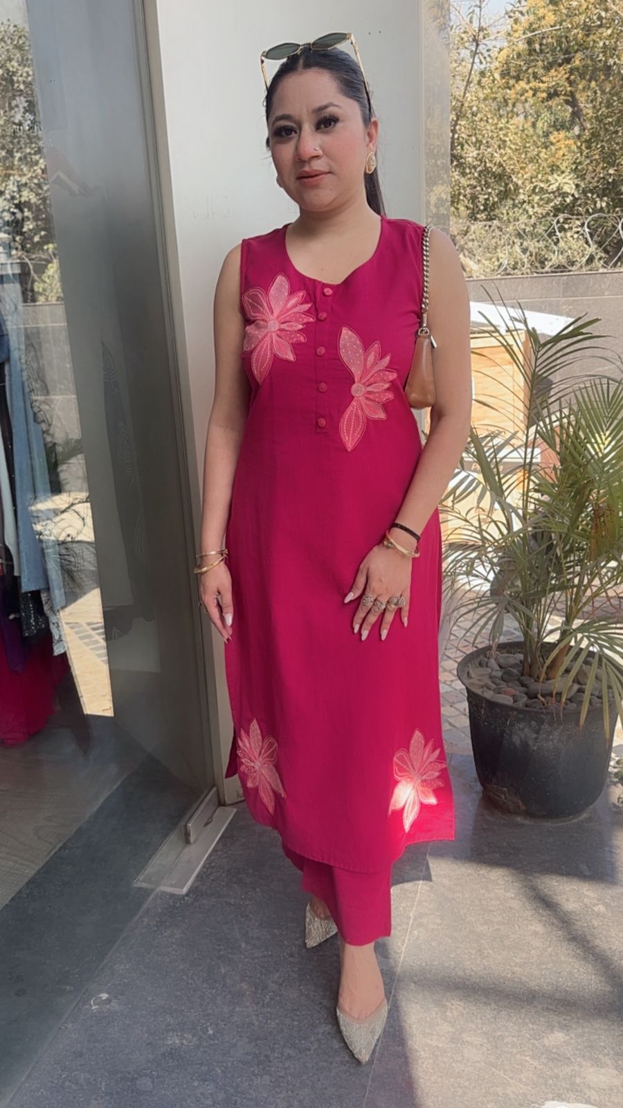 Ferrero Raddish Pink Floral Designer Cordset