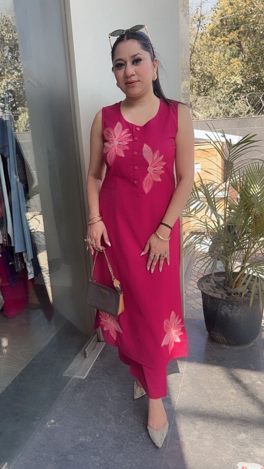 Ferrero Raddish Pink Floral Designer Cordset