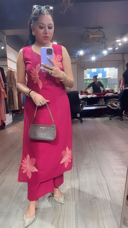 Ferrero Raddish Pink Floral Designer Cordset