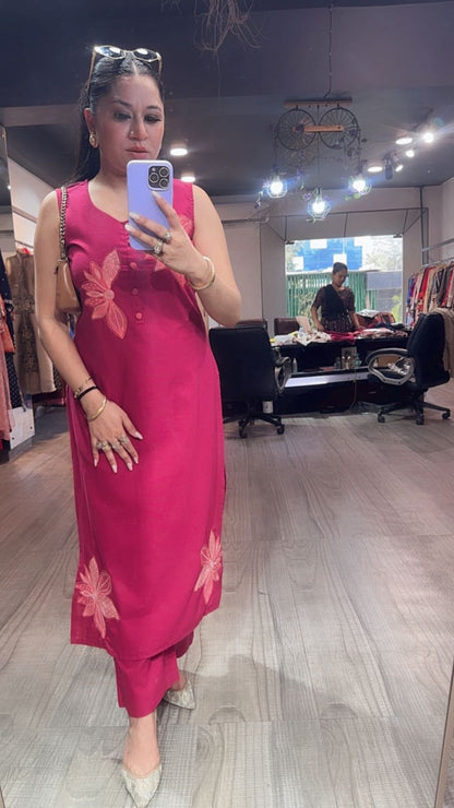 Ferrero Raddish Pink Floral Designer Cordset