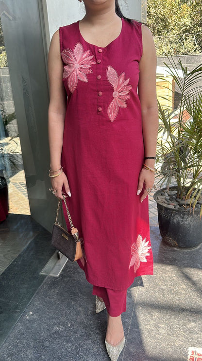 Ferrero Raddish Pink Floral Designer Cordset