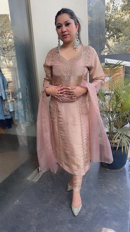 Basko Beige Designer Suit