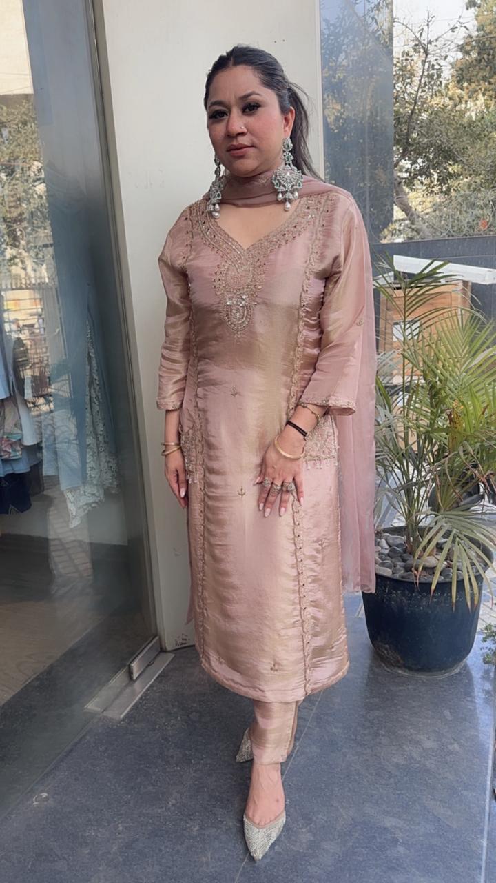 Basko Beige Designer Suit