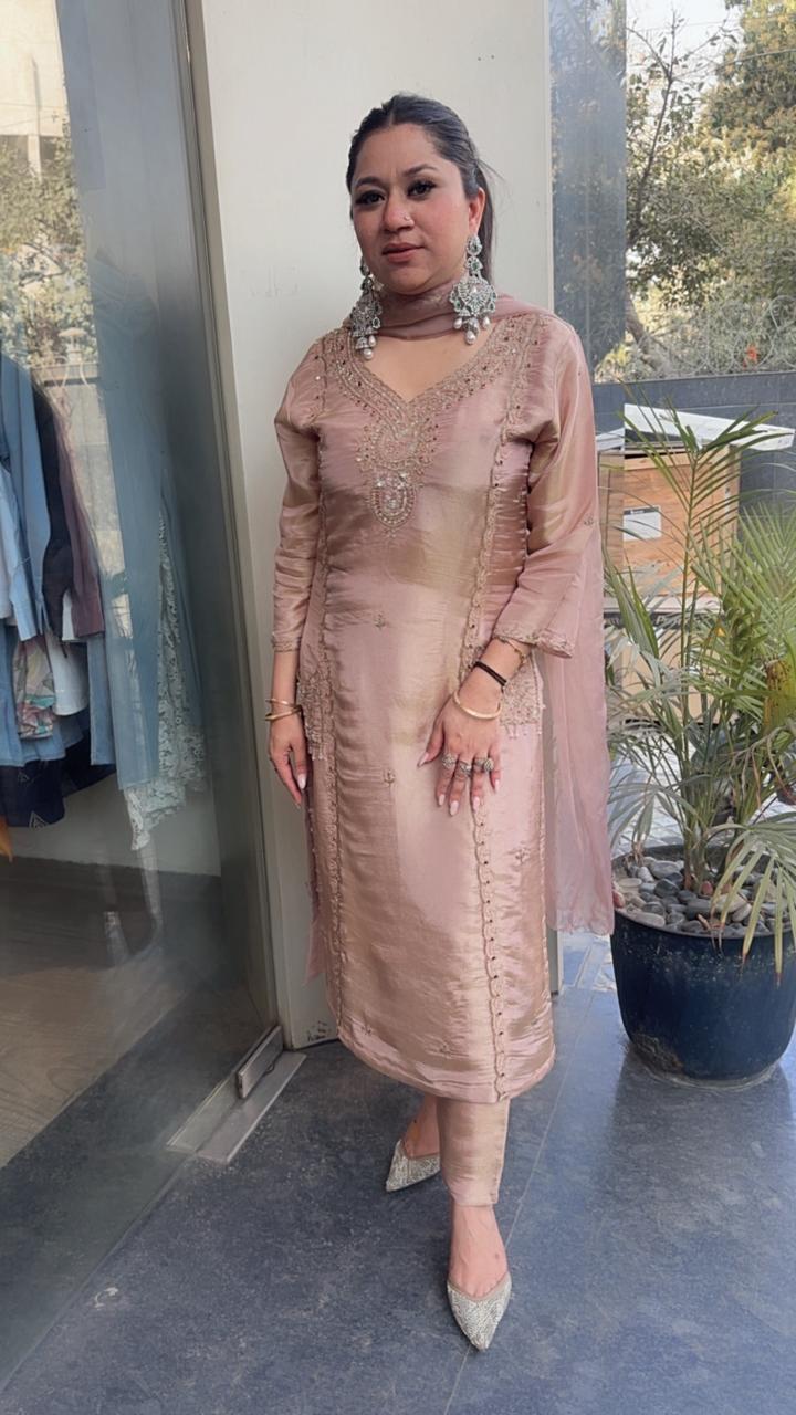 Basko Beige Designer Suit