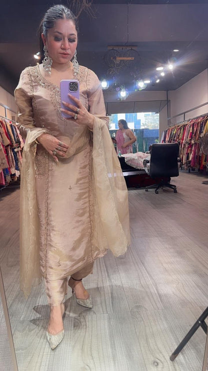 Basko Beige Designer Suit