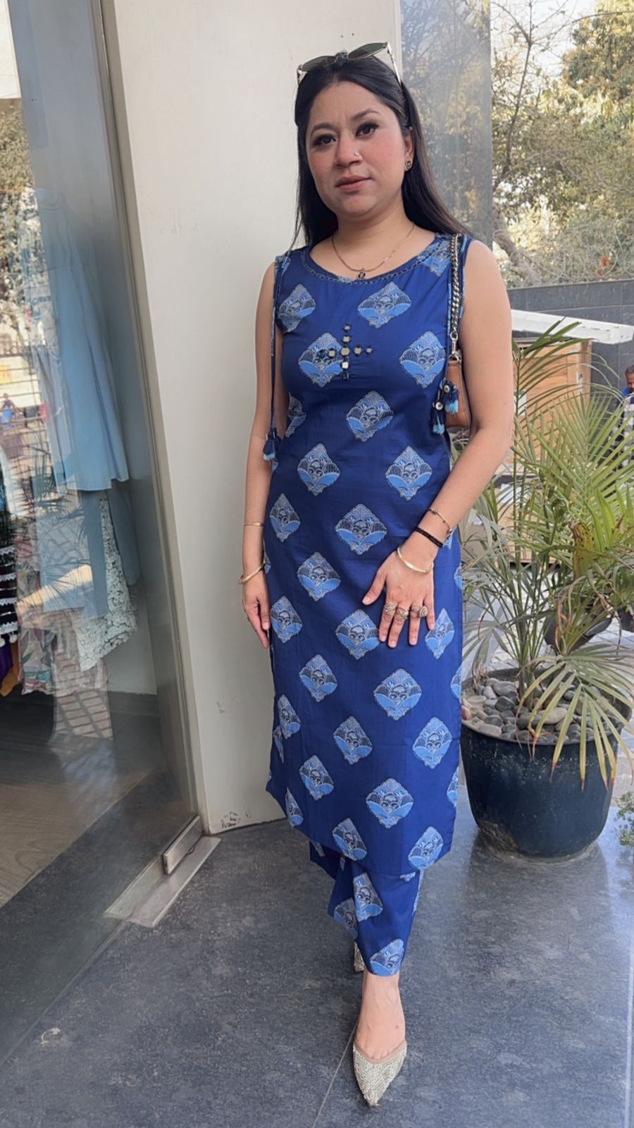 Milagro Indigo Tunic set