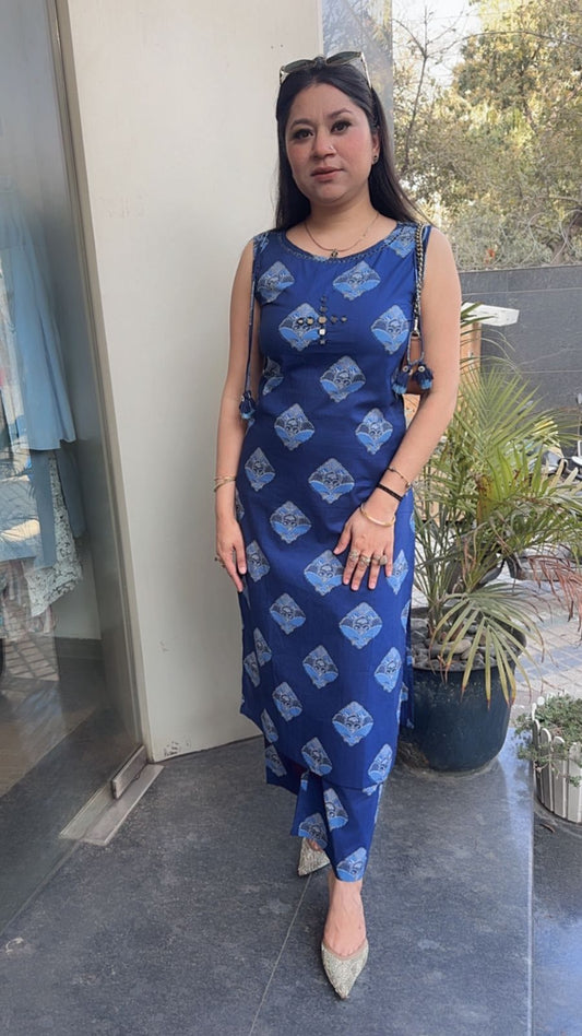 Milagro Indigo Tunic set