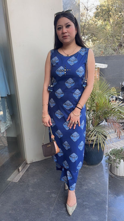 Milagro Indigo Tunic set