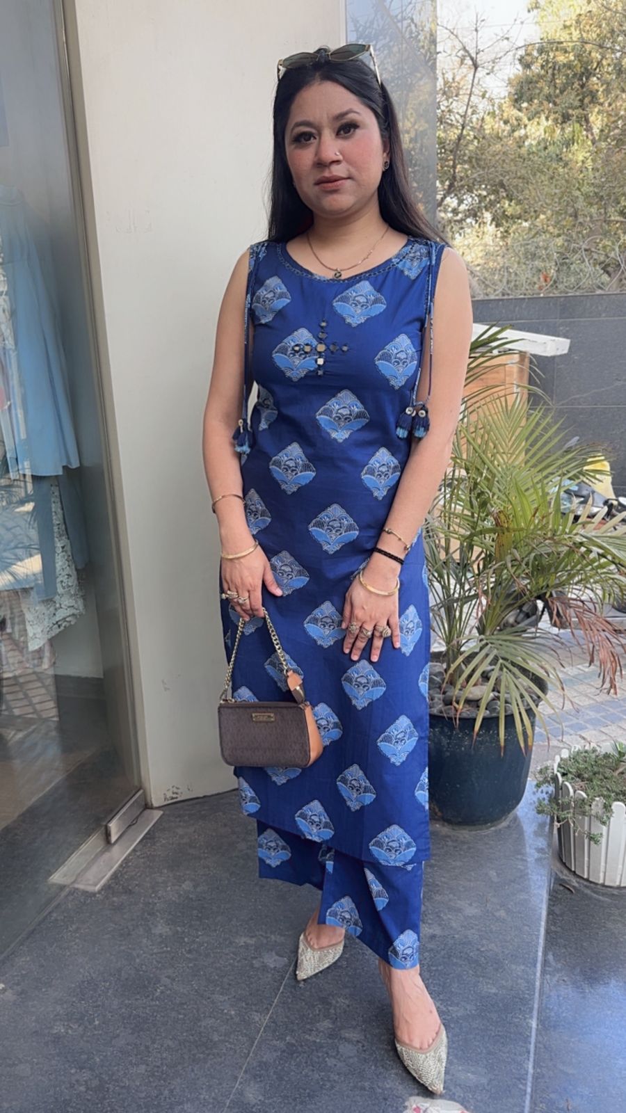 Milagro Indigo Tunic set