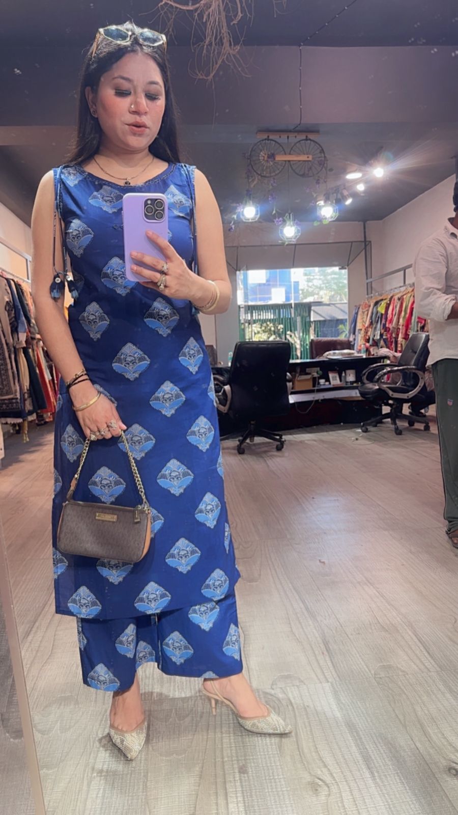 Milagro Indigo Tunic set