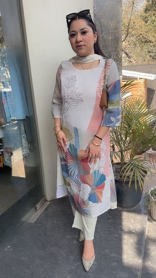 Fruti Floral Cotton Designer Suit