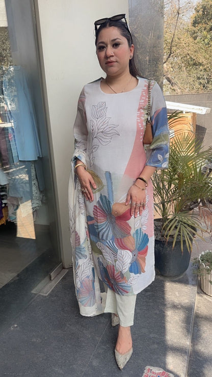 Fruti Floral Cotton Designer Suit