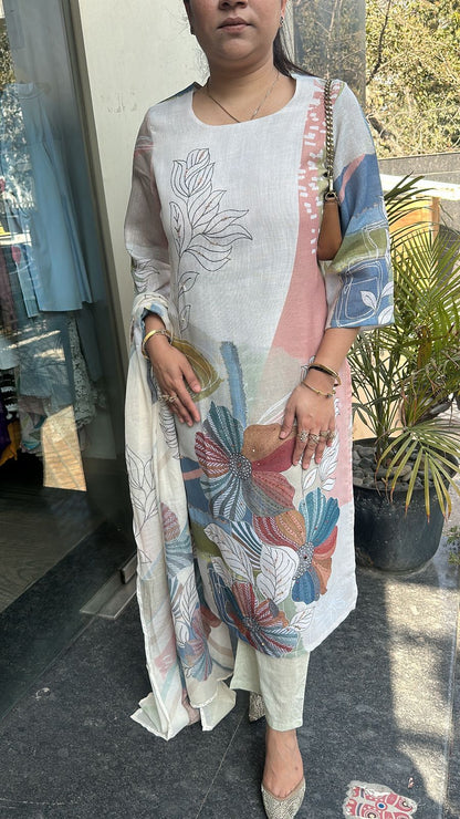 Fruti Floral Cotton Designer Suit