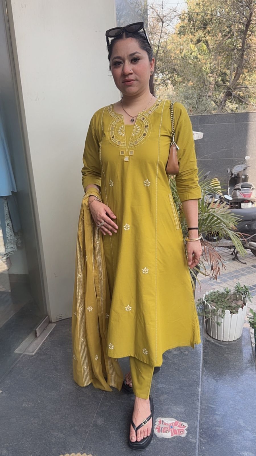 Ruana lime 🍋‍🟩 A-Line Designer Suit