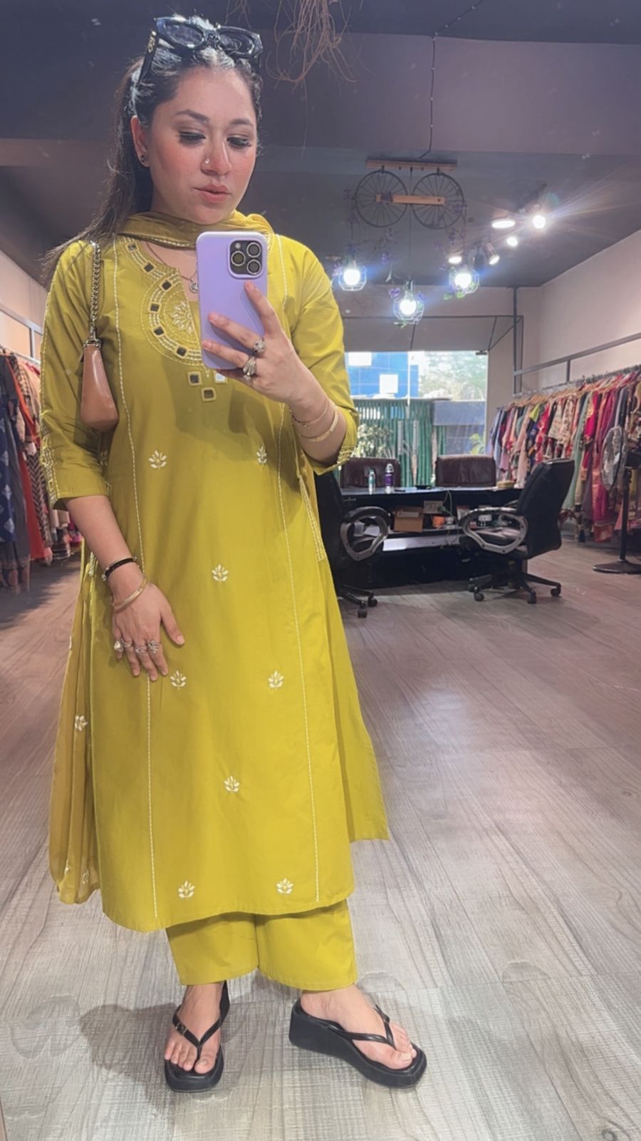 Ruana lime 🍋‍🟩 A-Line Designer Suit