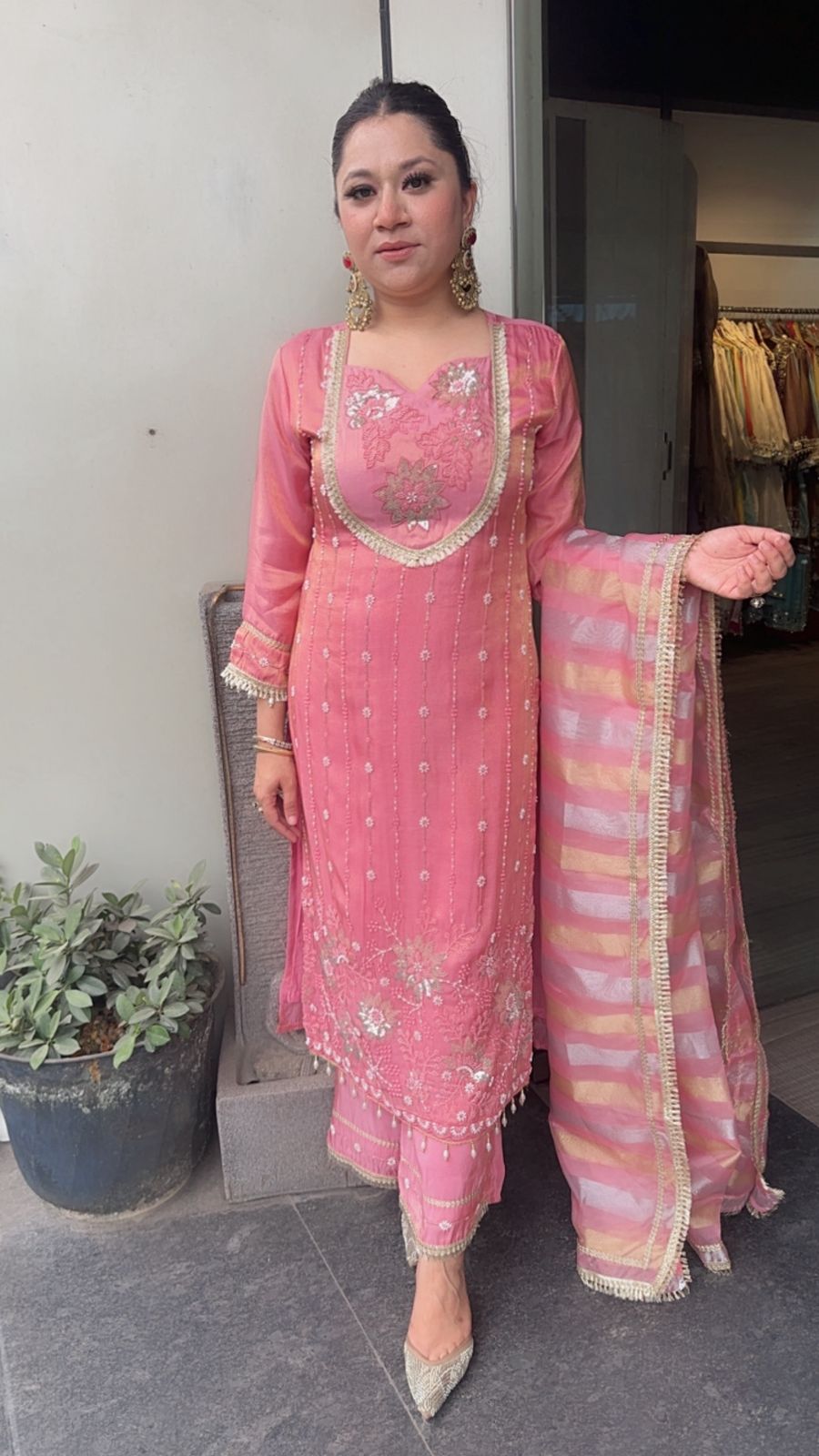 Neemrana pink Katdana Designer Suit