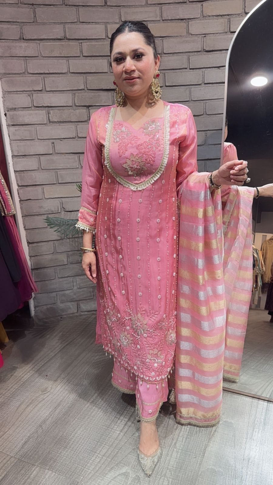 Neemrana pink Katdana Designer Suit