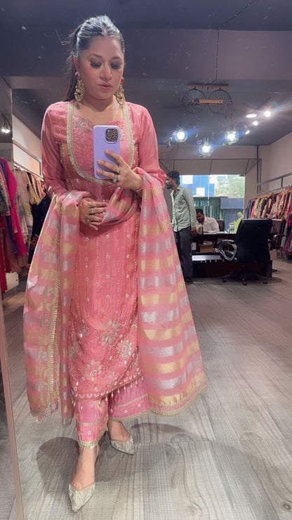 Neemrana pink Katdana Designer Suit