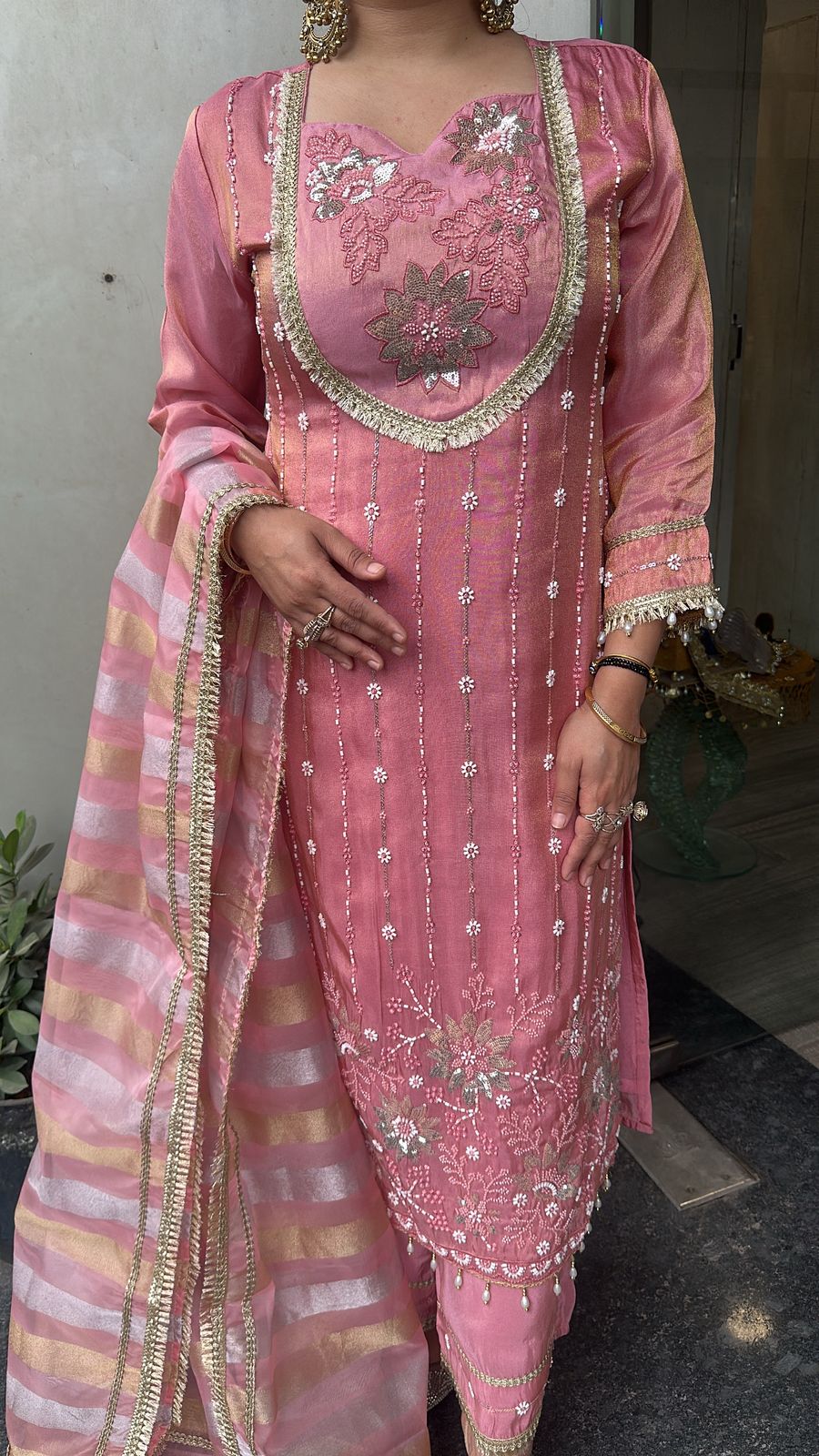 Neemrana pink Katdana Designer Suit