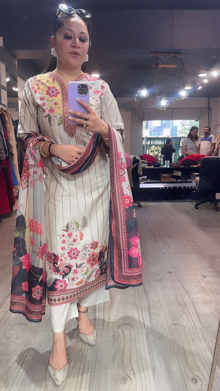 Crafts Digital Print Cotton Suit