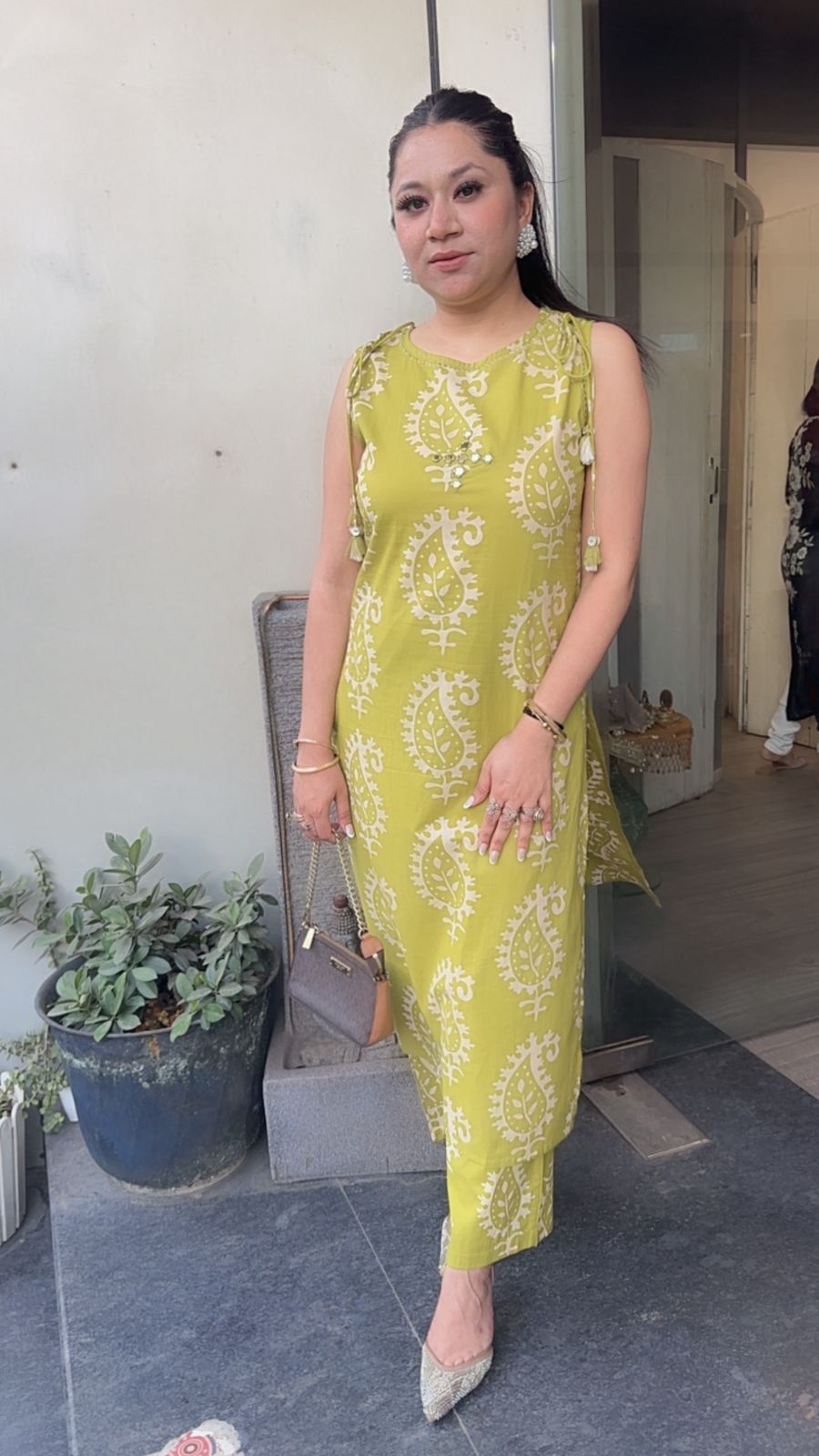 Lemon Neon Tunic set