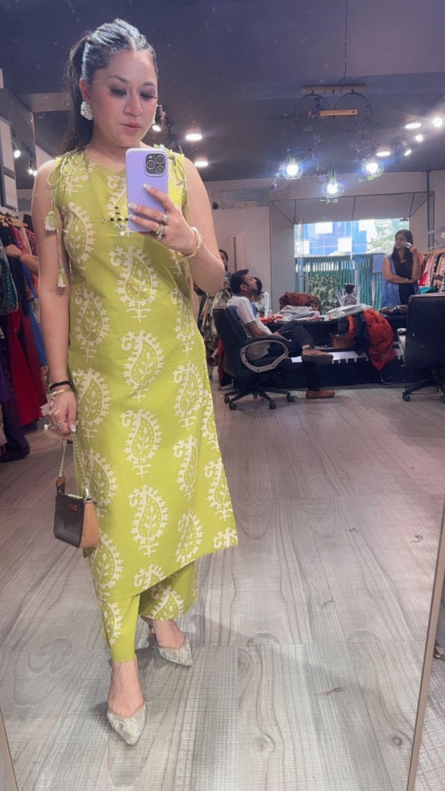 Lemon Neon Tunic set