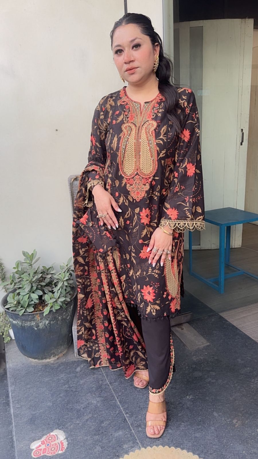 Nusrat Digital Pakistani Cotton Suit