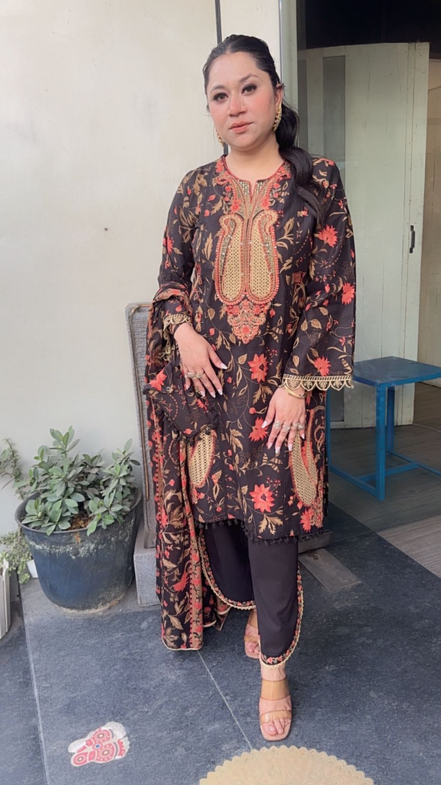 Nusrat Digital Pakistani Cotton Suit