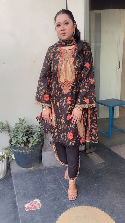 Nusrat Digital Pakistani Cotton Suit