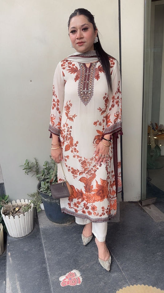 Gulzaar Digital print Designer Suit